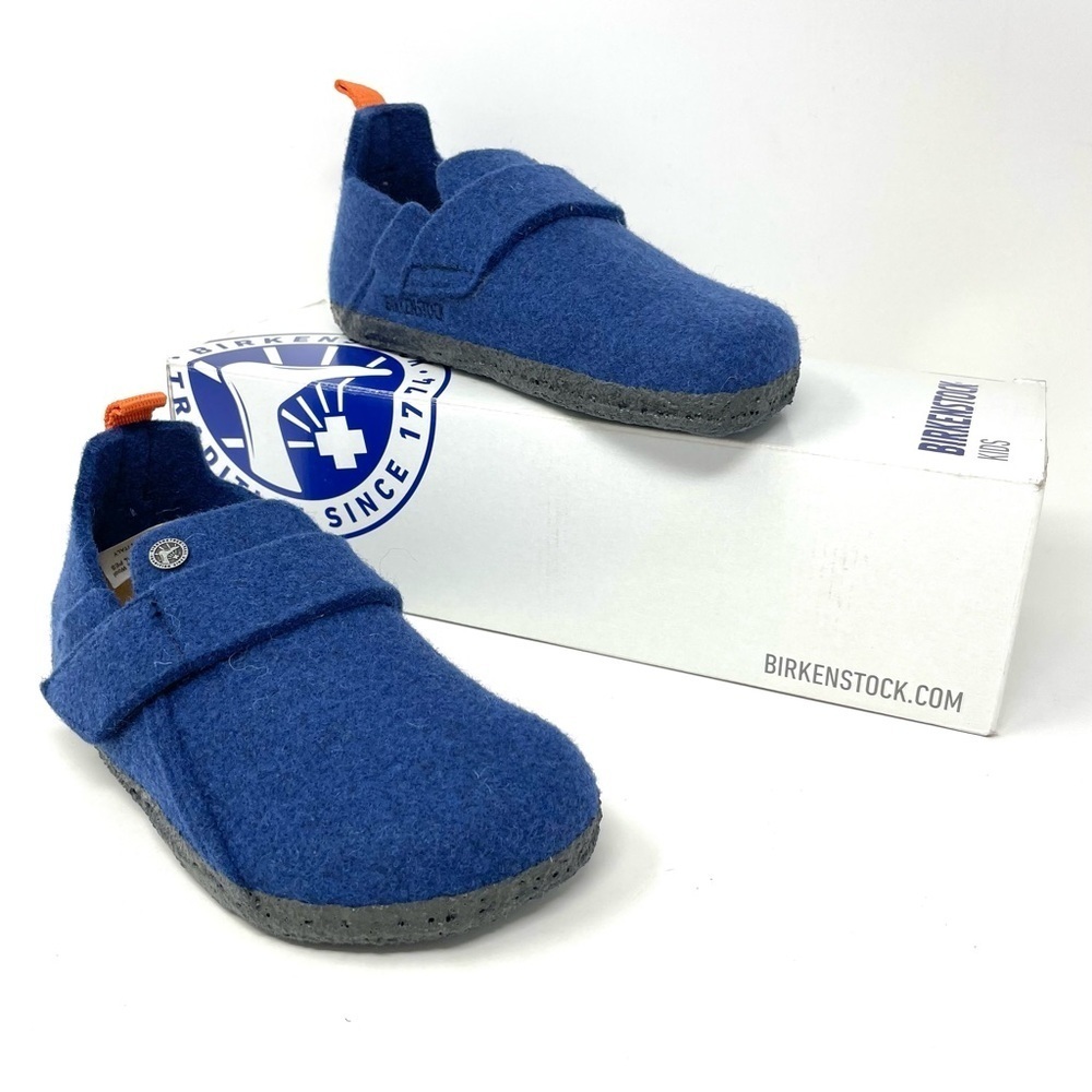 NEW Birkenstock Zermatt Blue Wool Shoes Size C12 /30